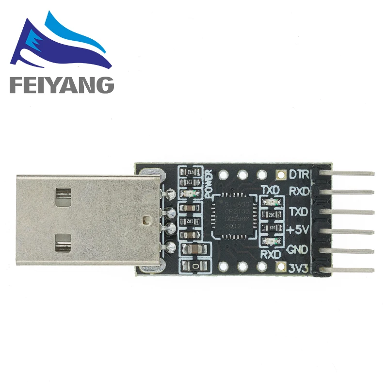 10 шт. серийный преобразователь CP2102 USB 2 0 в TTL UART модуль 6 контактов замена STC
