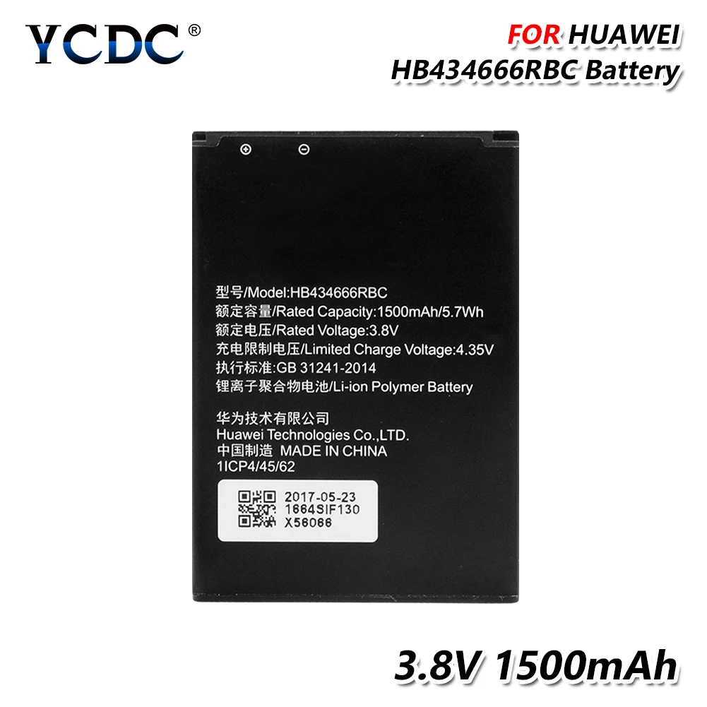 Перезаряжаемые HB434666RBC 3 8 V 1500 мА/ч батарея для телефона Huawei E5573S E5573 E5573s 320 606 литий Li