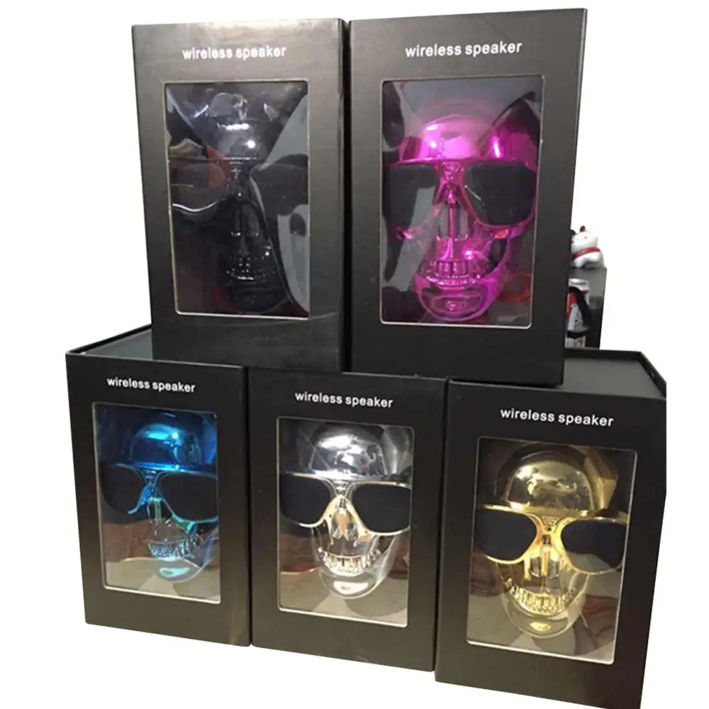 Высокое качество модная bluetooth колонка с головой призрака беспроводной аудио
