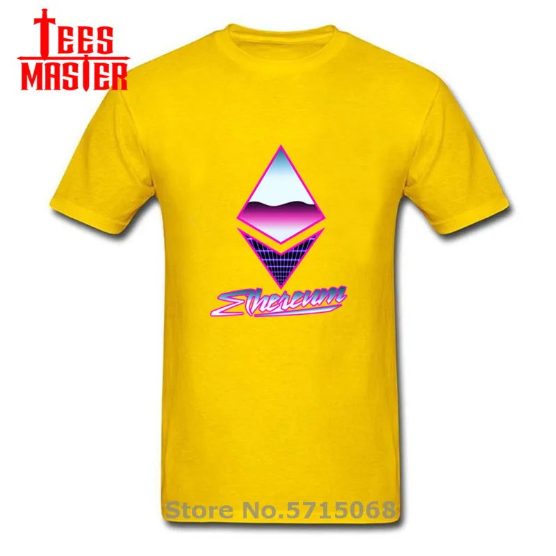 Футболка с логотипом Ethereum Мужская футболка в стиле ретро 80-х 90-х крутая летняя