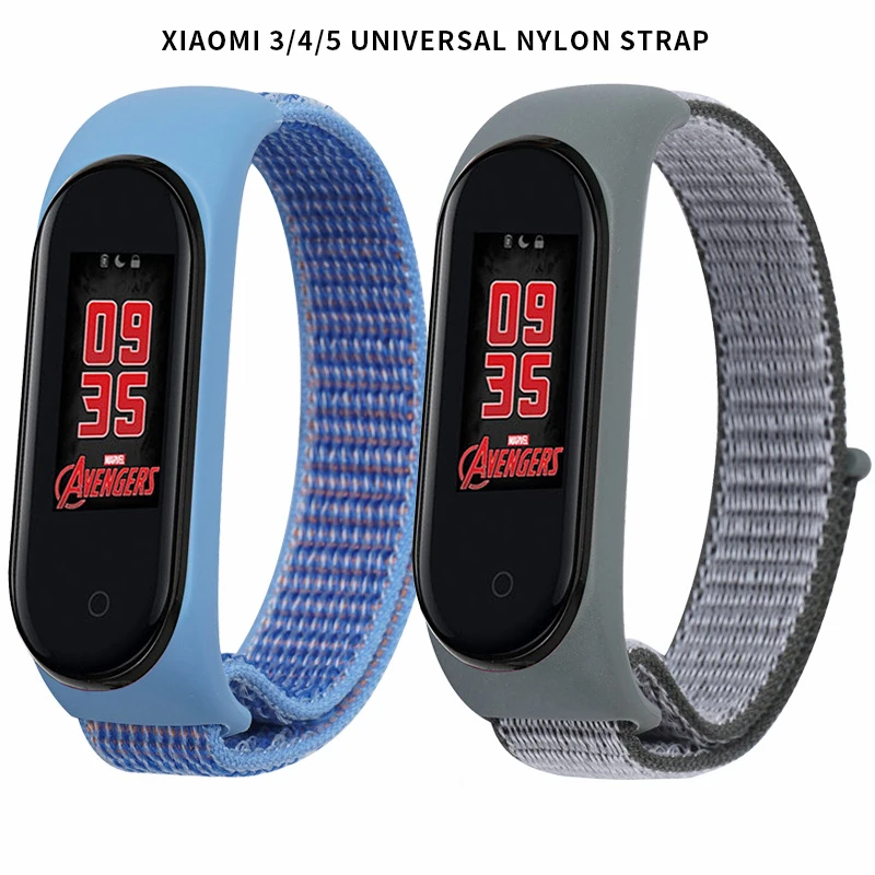 

Nylon Loop for Mi Band 4 5 Strap Sport Bracelet Watch Strap Miband 3 Wristband for Xiaomi Mi Band 5 4 3 Watch Strap Replaceable