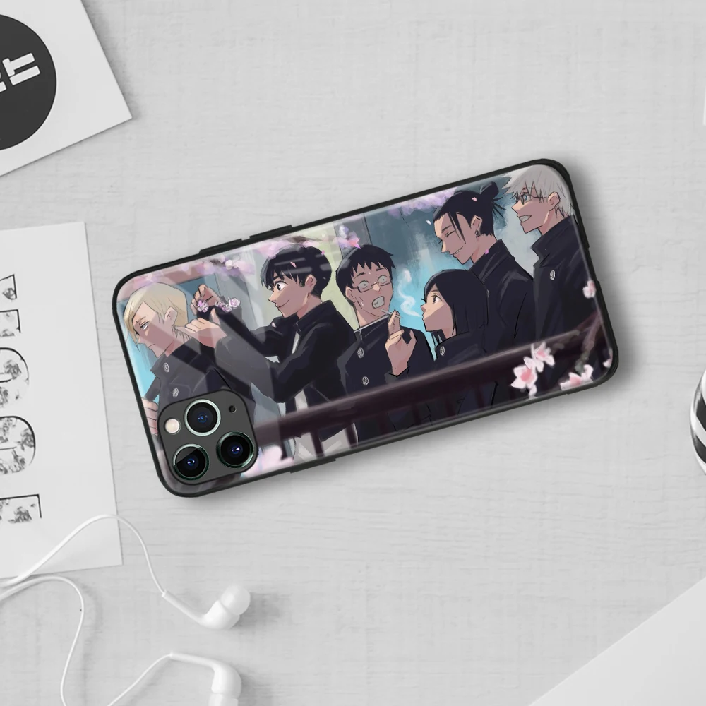 Мягкий силиконовый стеклянный чехол для IPhone SE 6s 7 8 Plus X Xr Xs 11 12 Mini Pro Max Samsung