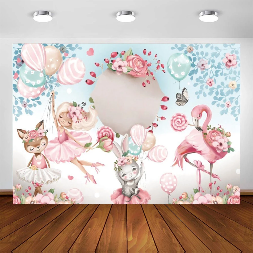 Фон для фотосъемки с изображением красивой балерины Yeele животных в пачке |