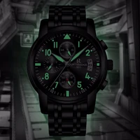 ontheedge watch men luminous hands chronograph mens quartz watches fashion waterproof sports wristwatch man luxury brand relogio
