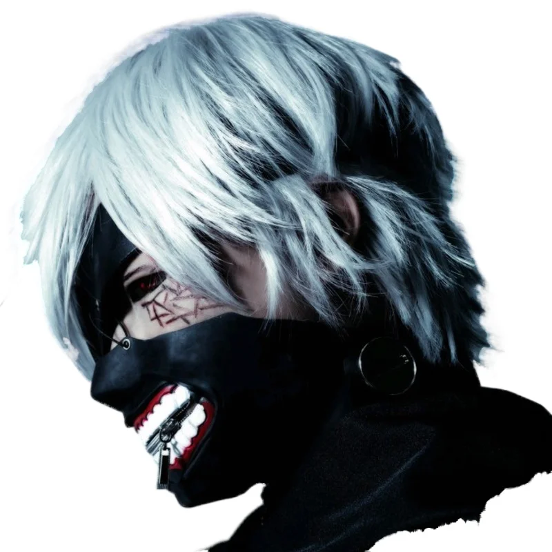 

Anime Tokyo Ghoul Kaneki Ken Cosplay Costumes Mask Halloween Party Masks Cosplay