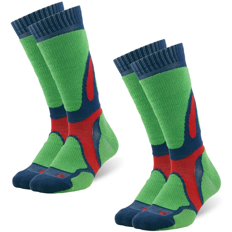 2 pair green red 2 пары носков из мериносовой шерсти, ZEALWOOD, унисекс, походные треккинговые носки, теплые носки для зимы, женские носки, мужские носки - Цвет: 2 pair green red
