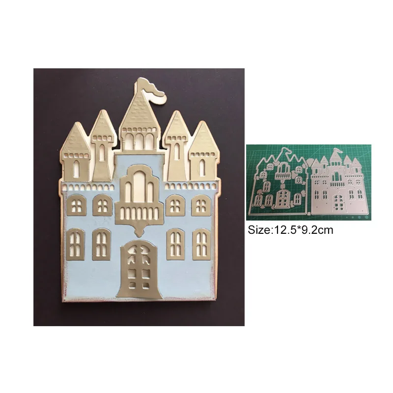 2021 крест металлические высекальные формы Замок принцессы ремесло die шаблон набор