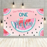 mehofond first birthday party backdrop summer cool watermelon for children photography backgrounds photocall photo studio decor