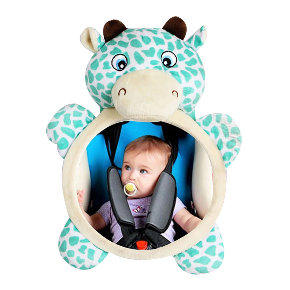 Зеркало заднего вида в салоне автомобиля крепление на подголовник с милыми