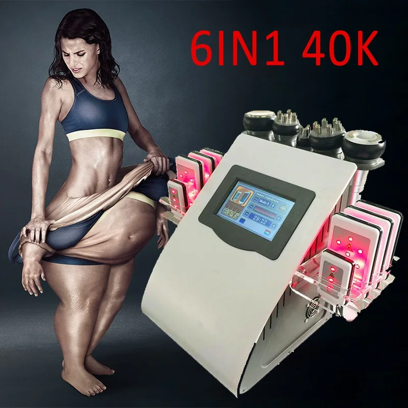

2020 6in1 40k Cavitation Fat Slimming Machine RF Vacuum Radio Frequency Ultrasonic Fat Loss Machine Personal Beauty Instrument
