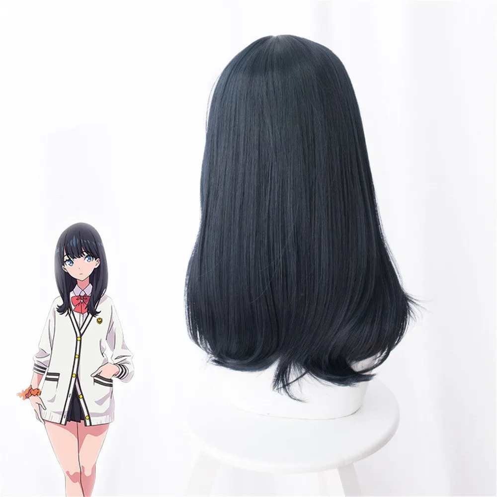 Anime SSSS.GRIDMAN Takarada Rikka Wig Cosplay Long Heat Resistant Synthetic Hair+ Free Cap |