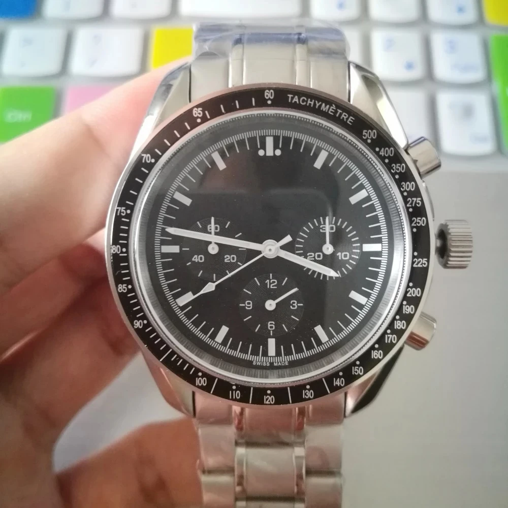 

luxury watch AAA OM men 40mm automatic mechanical sweeping speed no battery watches Master All the small dials work 01