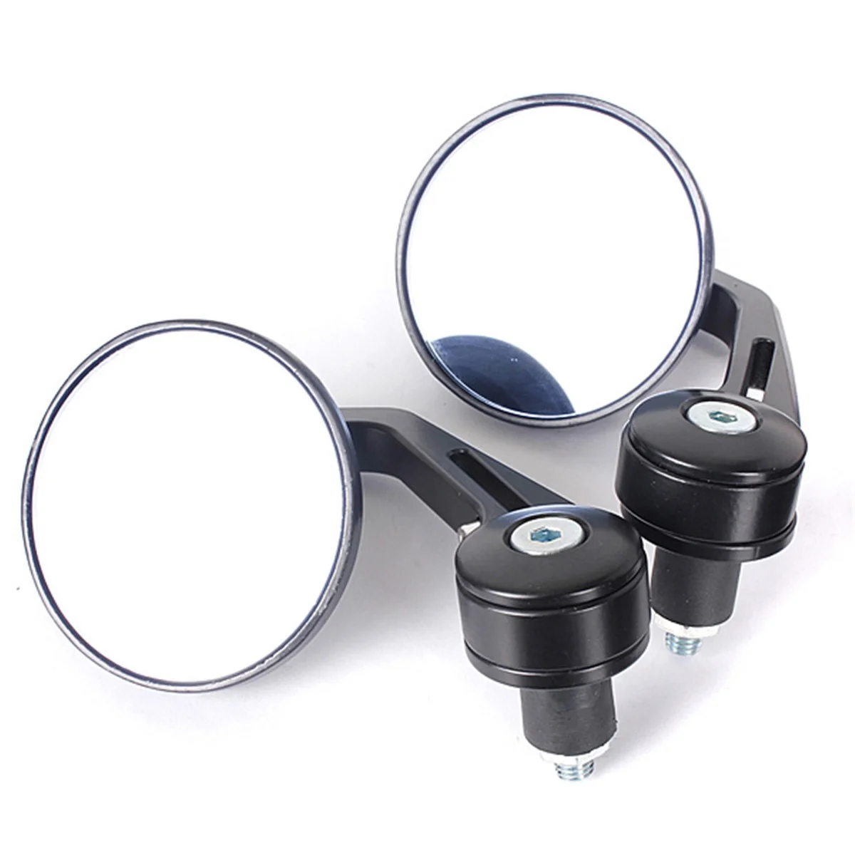 

Universal 7/8" Round Bar End Rear Mirrors Moto Motorcycle Motorbike Scooters Rearview Mirror Side View Mirrors FOR