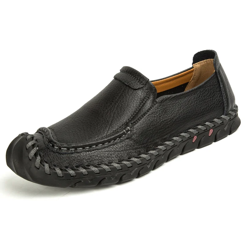 

New Casual Shoes Men Loafers Big Size 38-44 Mens Designer Shoes Outdoor Casual Hikin Sneaker Sole Car Line Male Boat Shoes *