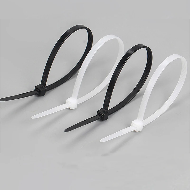 Самоблокирующийся нейлоновый шнур 100 шт. с черно-белым шнуром огнестойкой