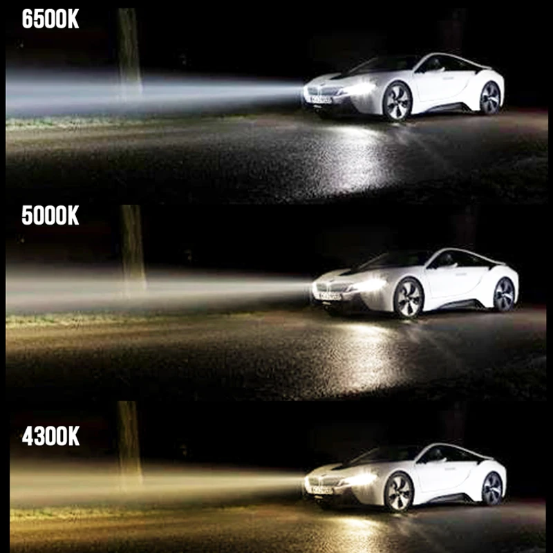 Автомобильные светодиодные лампы h4 luces led h7 ampada h11 9005 9006 hb3 hb4 6500k 4300k 5000k фары