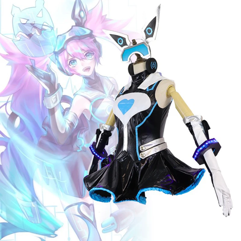 Костюмы для косплея игровой арены долото хакерская девушка платье Анжелы костюм