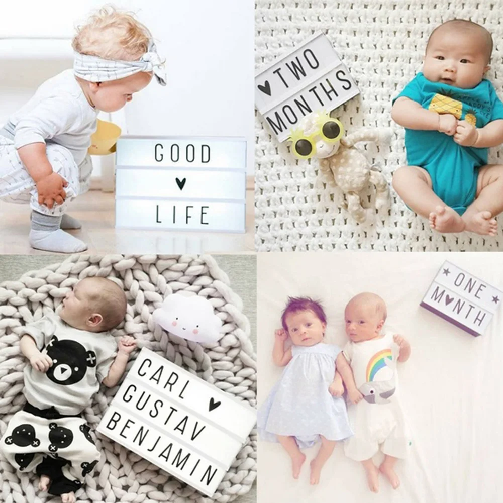 

Home Outdoor Party Multipurpose Wedding ABS Interior Decoration Gift USB Charging DIY Letters LED Light Box