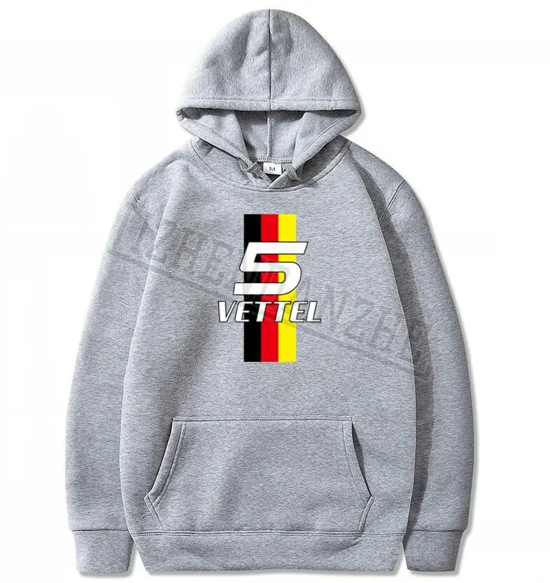 Себастьян Vettel номер 5 мужские толстовки с рисунком кольца F1 водитель для