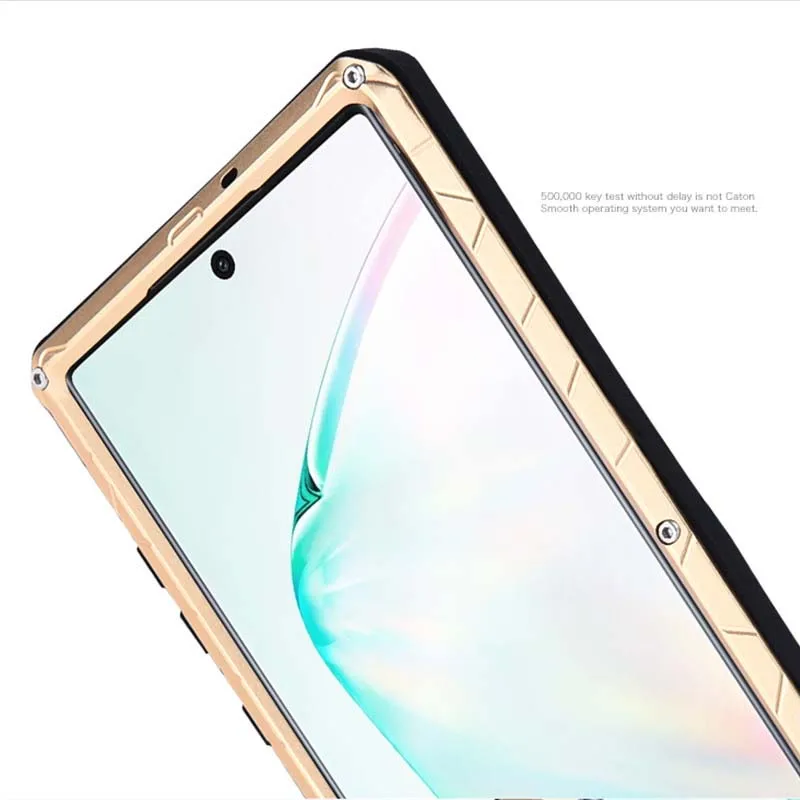 IMATCH чехол Роскошный Алюминиевый металлический силиконовый чехол для samsung Galaxy Note10 Note10Plus A50 A70 мобильный Футляр для телефона KS0317