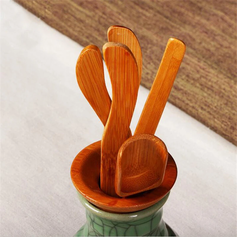 

5Pcs / Set Bamboo Tea Spoon Tea Clip Tea Set Accessories Set Kitchen Utensils Kung Fu Tea Set Accessories Tools