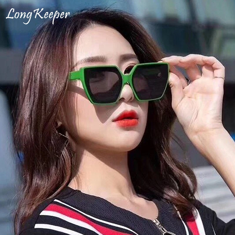 Новинка 2020 классические квадратные Красочные Солнцезащитные очки женские
