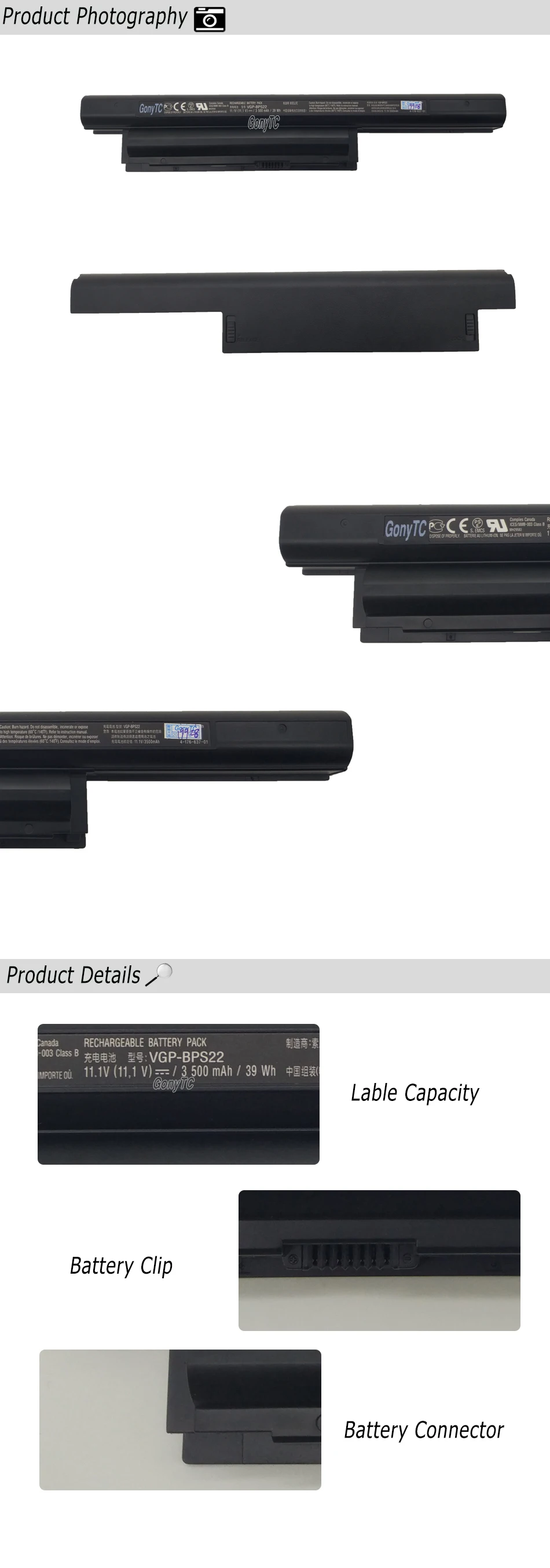 VGP-BPS22 11,1 V 3500mah 39wh VGP-BPS22A аккумулятор для sony VPC-E1Z1 VPC-EA12EA/BI VPC-EA15FA/B VPC-EA16E Прямая поставка
