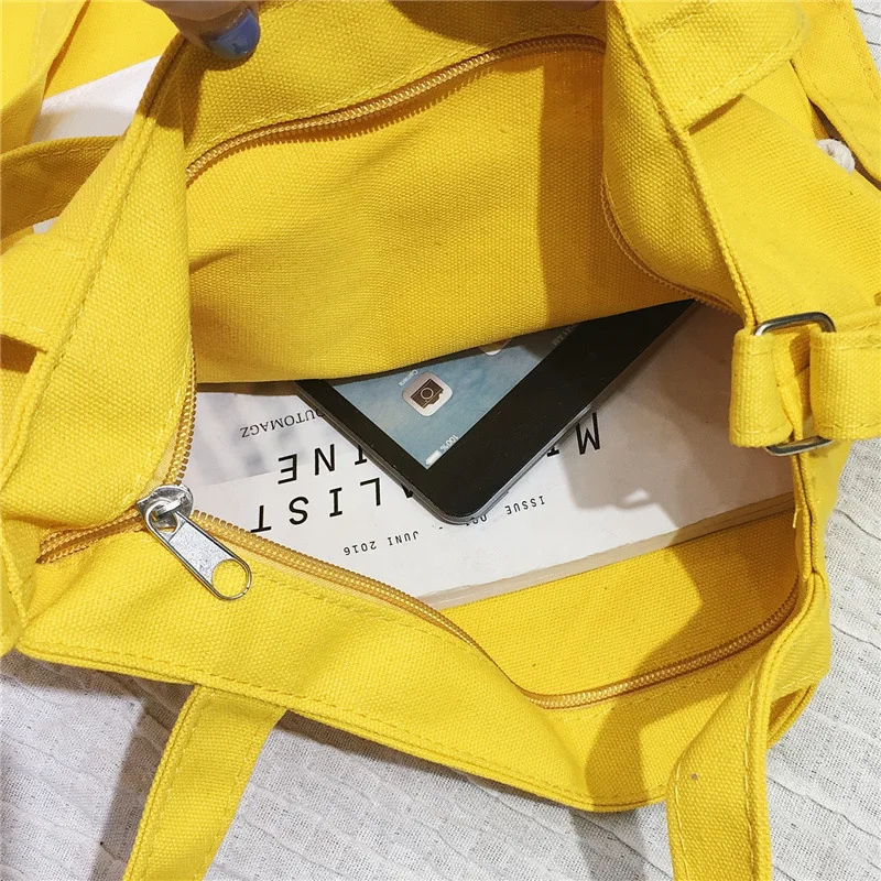 Женская сумка с буквенным принтом в Корейском стиле модные холщовые сумки на