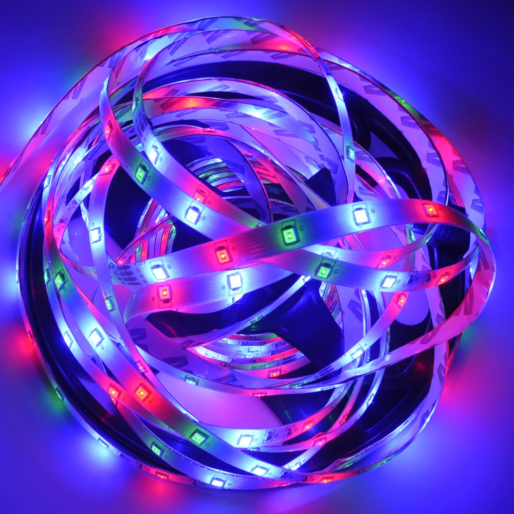 

LED Strip Light Luces LED RGB 5050 DC 12V Flexible Lamp Tape Ribbon 5M 20M Non Waterproof TV Desktop Screen BackLight Diode Tape