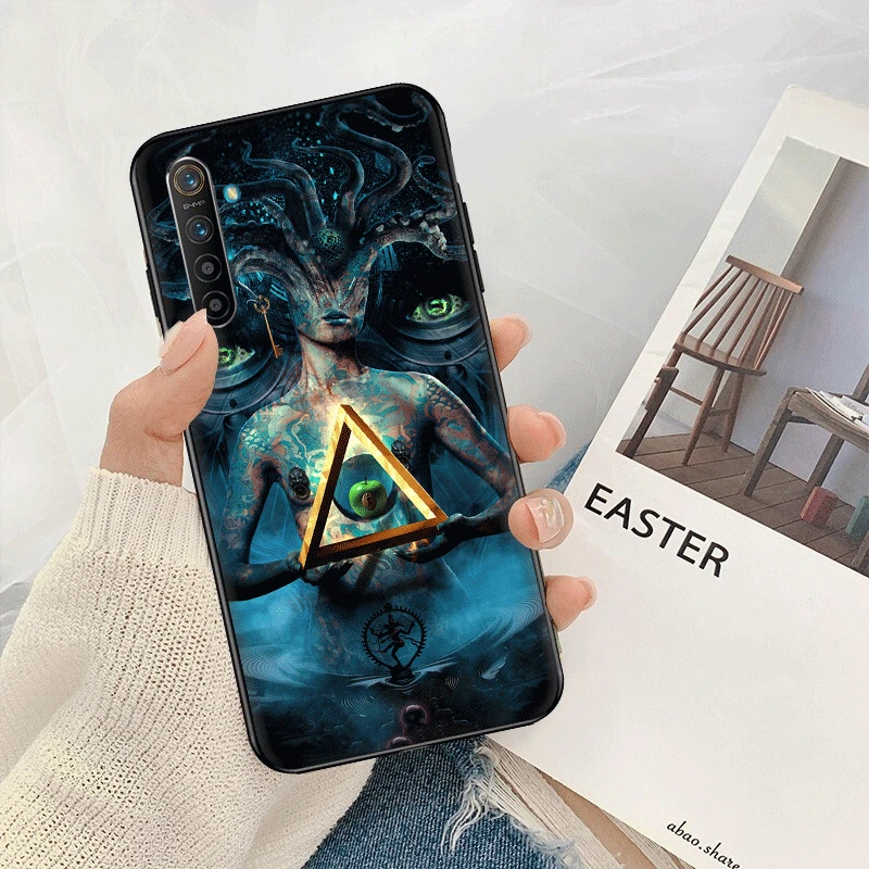 Золотая фольга "Злой глаз" на чехле для телефона TPU для OPPO A1K A5 A9 A31 2020 A91 F15 A8 A72 A52 X2 Pro A12 A92S Reno 3 2Z 10X Ace on.
