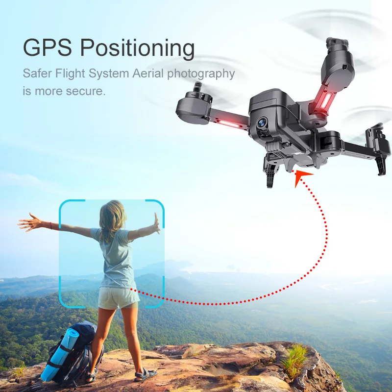 H28 дрона с дистанционным управлением 5G WI FI FPV GPS точное позиционирование 4K HD Камера
