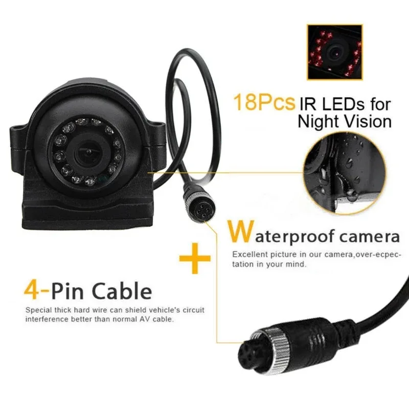 TEXOSA аналоговая камера высокого разрешения для грузовых автомобилей Камера Heavy Duty