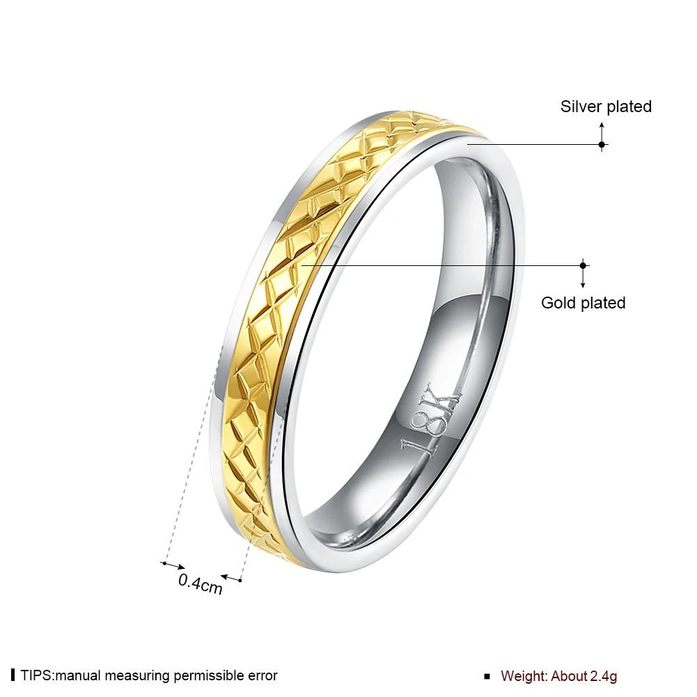 

Fashion Silver Plated Titanium Steel Round Ring for Women Simple Elegant Style Party Engagement Gift Luxury Jewelry LKNSPCR220