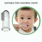 Модная детская мягкая силиконовая зубная щетка для ротовой полости и гигиены полости рта