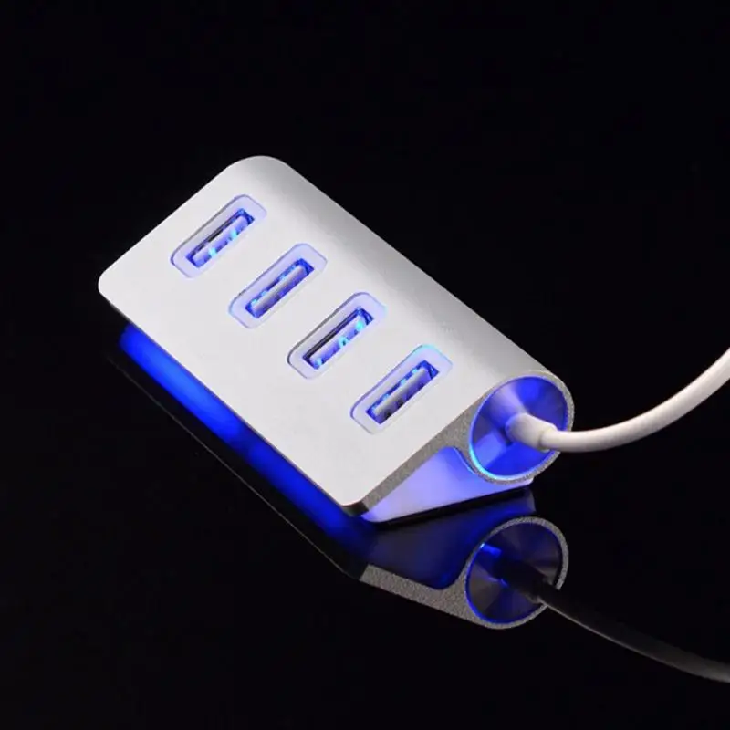 Лидер продаж 4 Порты и разъёмы usb-хаб высокого Скорость USB 3,0 Разветвитель USB кабель для передачи данных OTG USB док-станция для ноутбука
