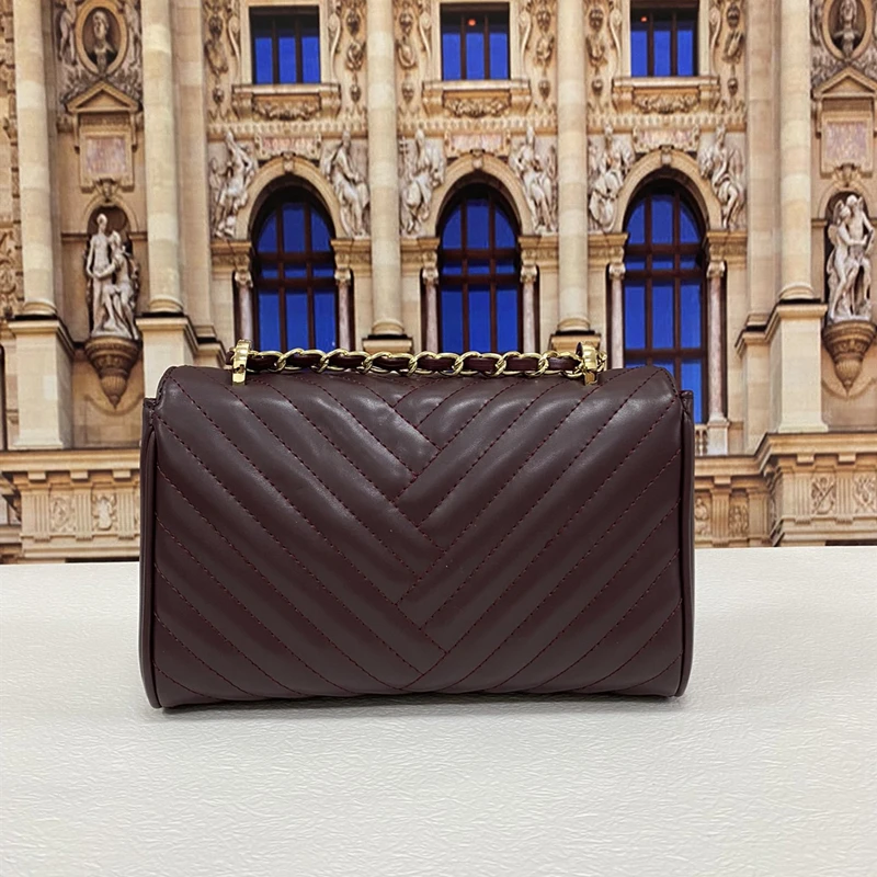 

100% Cow Leather Women Classic Dating Chain Bags Luxury Brand Designer Purses Ladies Single Shoulder Messenger Flap Bags Channel