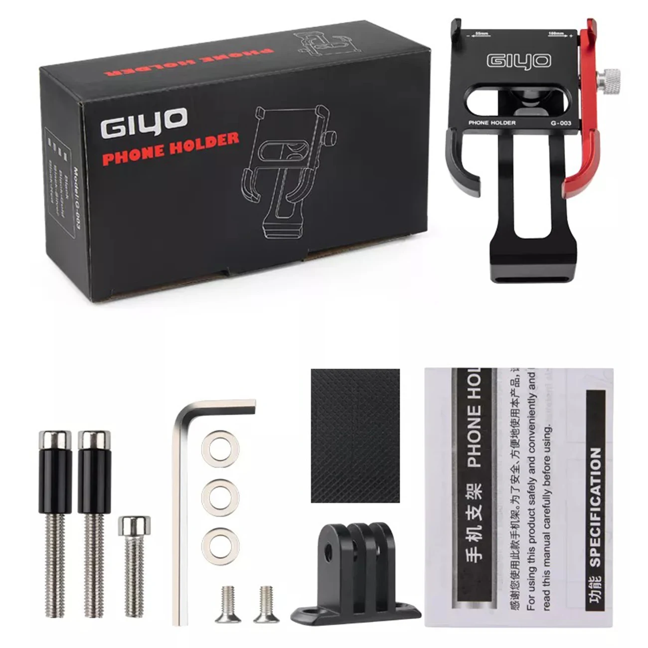 

Bicycle Phone Mount Aluminum Alloy Bike Phone Holder Universal MTB Road Bike Accessories Cycling Smartphone Mount