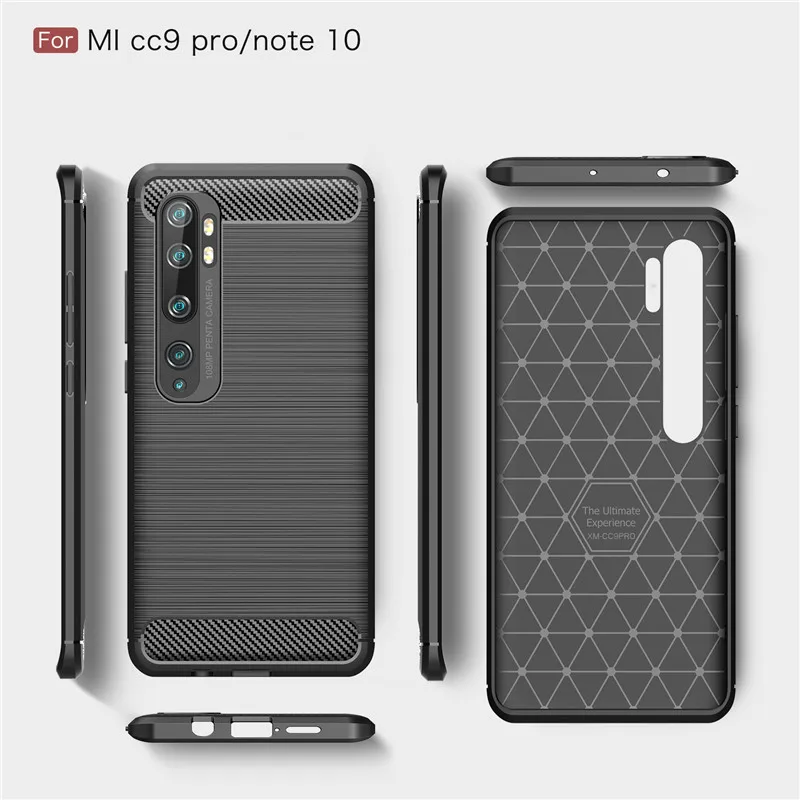 Чехол для телефона Xiaomi Mi Note 10 Чехол-Бампер силиконовая Мягкая задняя крышка CC9 Pro