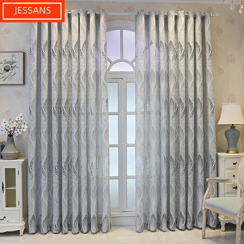 Полупрозрачные и непрозрачные шторы Современные Простые Роскошные занавески из