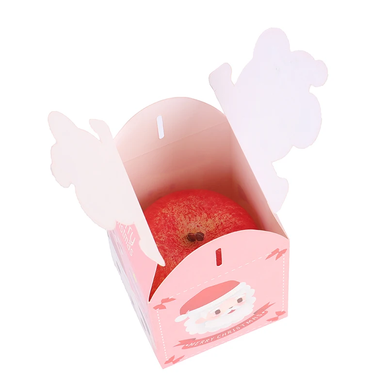 

10pcs/set Christmas Fruit Box Packaging Box Christmas Eve Gift Candy Cookie Box Candy Containers Gift Wrap Boxes