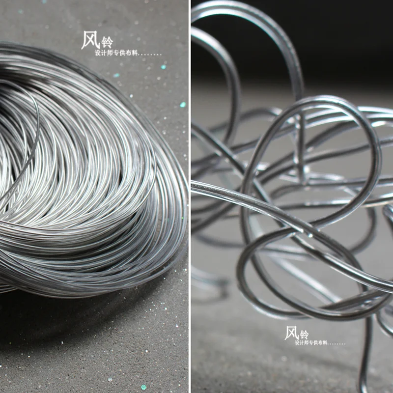 

TPU Aluminum Wire Metal Materials Silver Stiff Arbitrary Fold DIY Handicraft Art Decor Jewelry Handmake Designer Accessories
