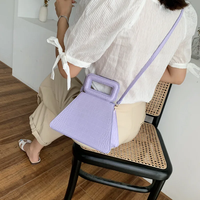 

GW Crocodile PU leather geometric figure women's cross body bag solid shoulder bag women's fashion cross body bag