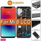Сенсорный ЖК-дисплей 6,21 дюйма Super AMOLED Xiaomi Mi 8, сменный ЖК-дисплей для Xiaomi8 Mi8 M1803E1A с рамкой