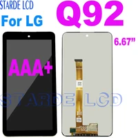 original 6 67 for lg q92 lcd display touch screen digitizer assembly replacement for lg q92 5g display screen