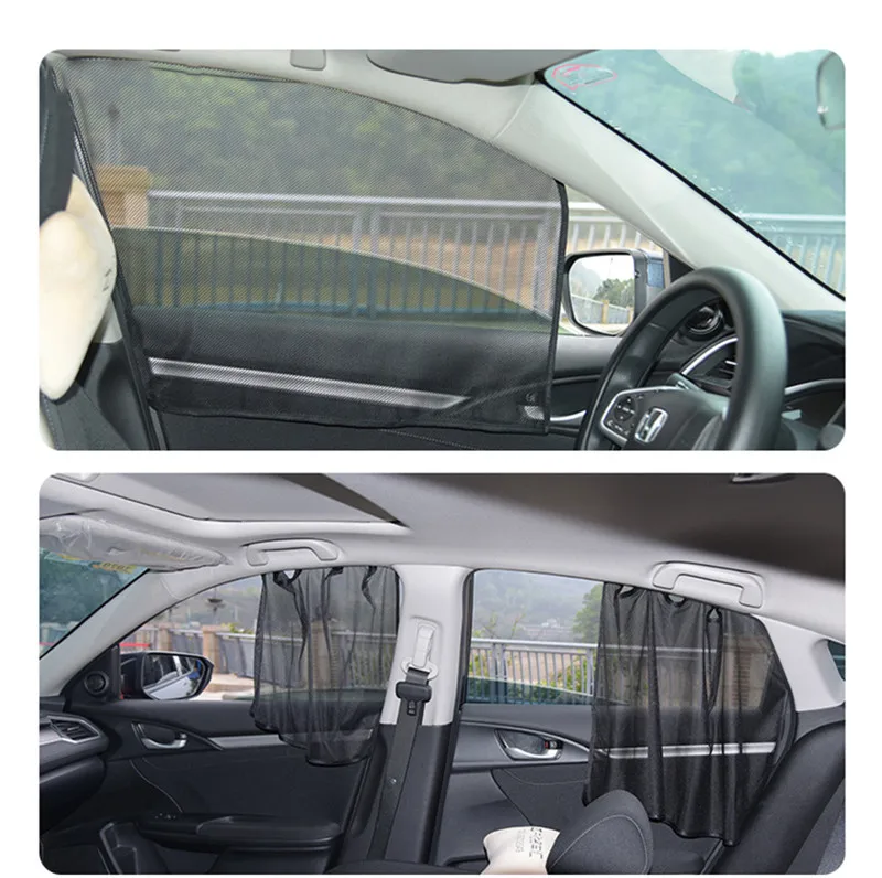Автомобильный солнцезащитный козырек с УФ защитой магнитная марлевая занавеска