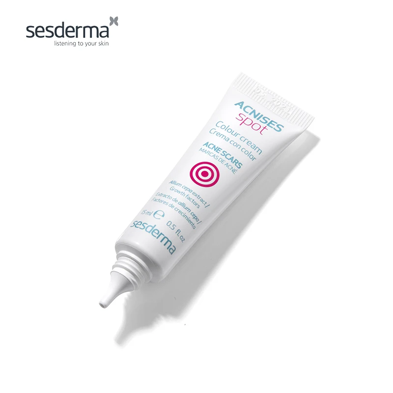 Оригинальный Sesderma Acne средство для уменьшения шрамов Сыворотка 15 мл ACNISES Spot color Cream