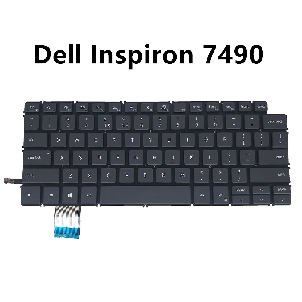 

Original laptop keyboard for Dell Inspiron 14 7000 7490 UI English black silver backlight 08GH4P PK132KD1A01 02PYG9 PK132KD1B01