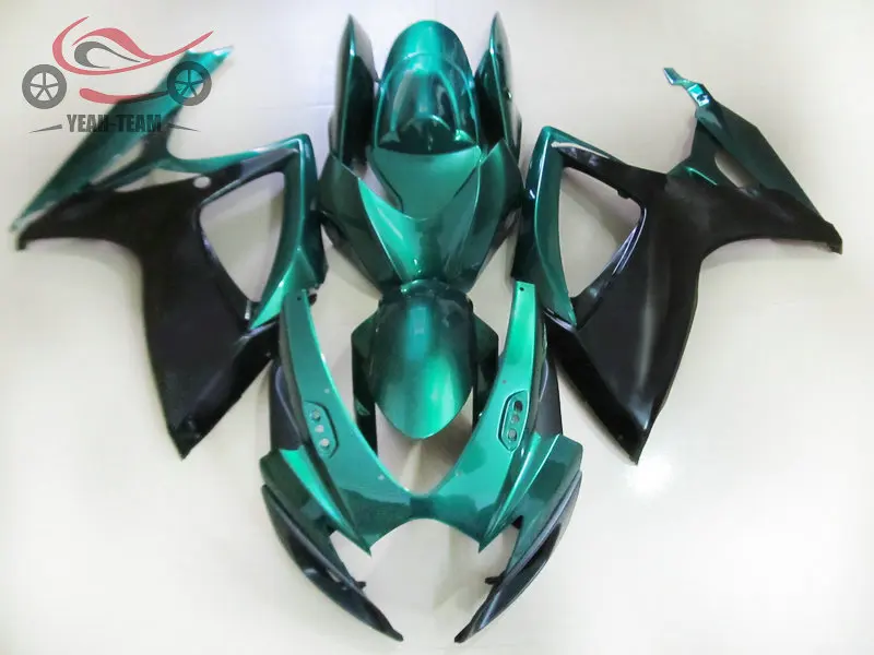 

Комплекты обтекателей под заказ для SUZUKI K6 GSXR750 R600 2006 2007, зеленые, черные запасные части обтекателей GSXR 600 750 06 07