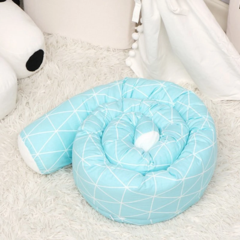 

Baby Cot Long Pillow Infant Crib Bumper Newborn Cradle Fence Protector Cushion Removable Pads Kids Room Decor