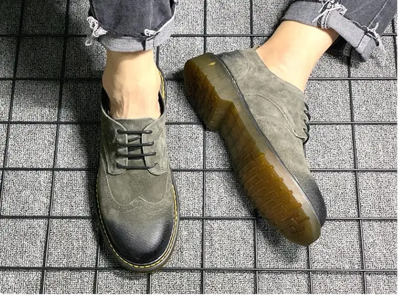 Careaymade/Новинка; модные полуботинки Martin; однотонная Удобная дышащая повседневная обувь с круглым носком в британском стиле с мехом